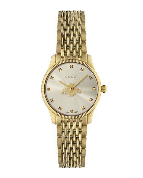 gucci g timeless gold plated bracelet watch|Gucci stainless steel bracelet watch.